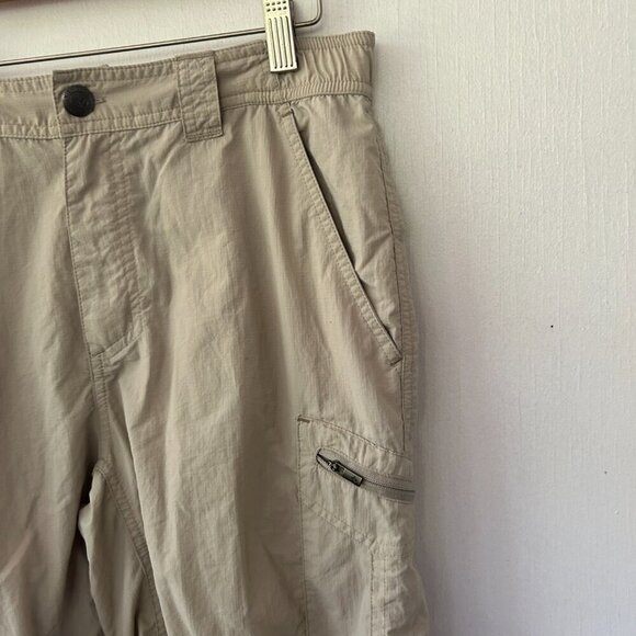Columbia Cargo Shorts Mens Size 30 Khaki Hiking Pockets Outdoor Inseam Size 10 - Picture 3 of 5